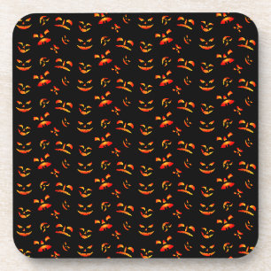 Posavasos Caras de Jack-O-Lantern de Halloween