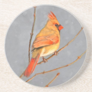Posavasos Cardenal sobre pintura de bifurcaciones - Arte de