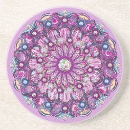 Posavasos Cardinal Red Rosace