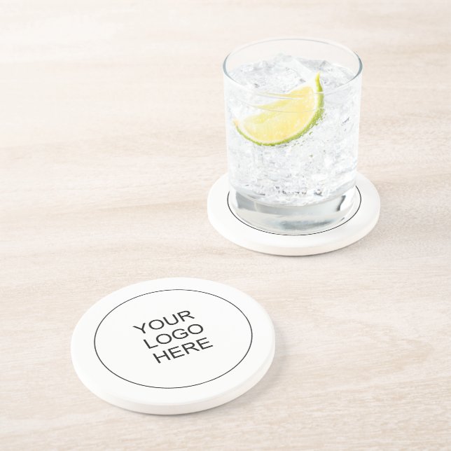 Posavasos Cargar el logotipo de su propia empresa aquí, alre (Lado)