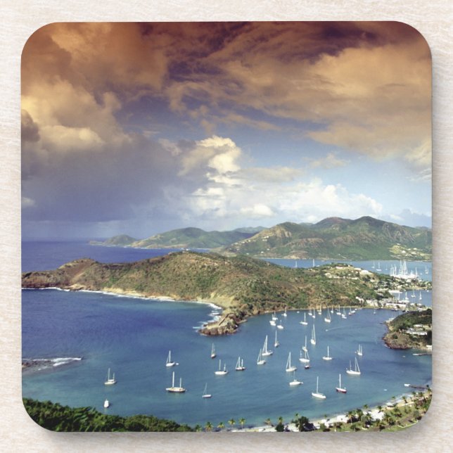Posavasos Caribe, Antigua. (Frente)