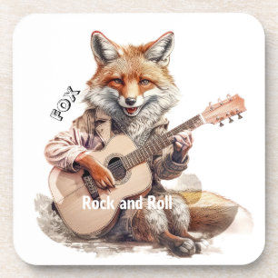 Posavasos Caricatura Dibujo Animado Animal Zorro Un musical