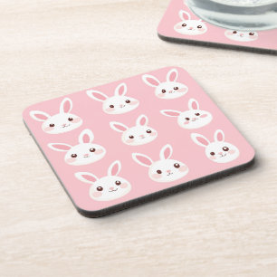 Posavasos Caritas de Conejito Sonrosado