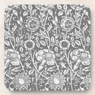Posavasos Carnación modernista Damasco, gris / gris