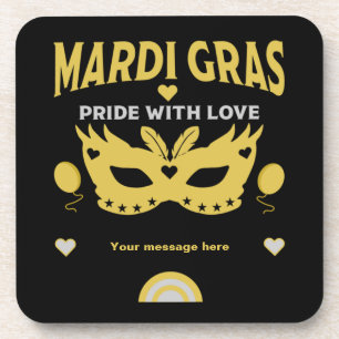 Posavasos Carnaval de Nueva Orleans Louisiana mardi gras