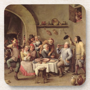 Posavasos Carnaval: "Le Roi Boit", 1690 (aceite en el cobre)