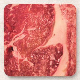 Posavasos Carne Roja Cruda Premium   Foto Macro de Bistec Ve