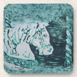 Posavasos Carousel Horse Aquamarine