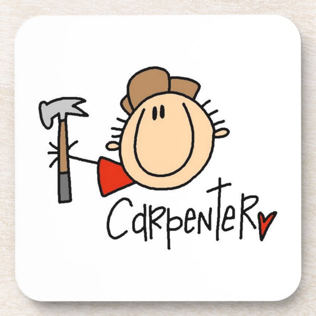 Posavasos Carpintero hombre (Frente)