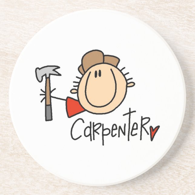Posavasos Carpintero masculino (Frente)