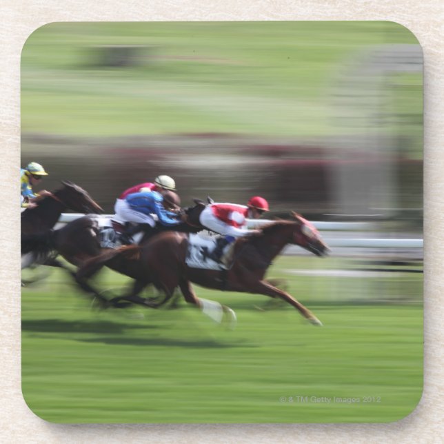 Posavasos Carrera de caballos (Frente)