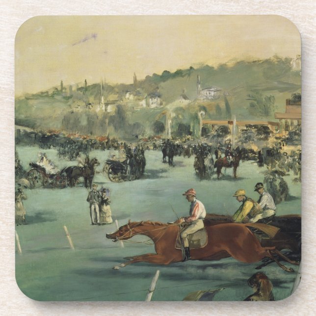 Posavasos Carrera de caballos de Manet el |, 1872 (Frente)