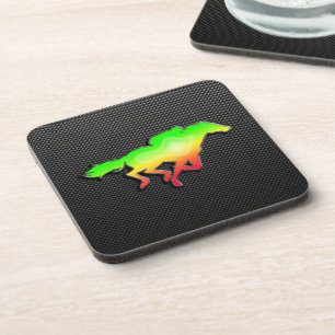 Posavasos Carrera de caballos lisa