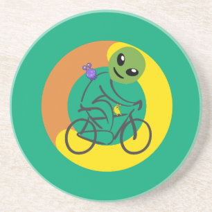Posavasos carrera del equipo de bicicleta ovni