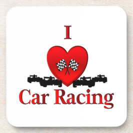Posavasos Carreras del coche del corazón