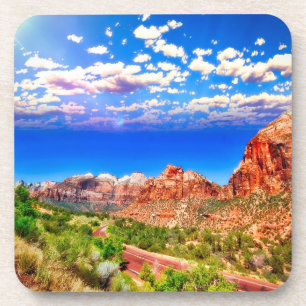 Posavasos Carretera por el Parque Nacional de Zion