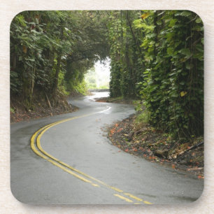 Posavasos Carreteras con curvas a través de la selva