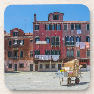 Posavasos Carro con cajas en Venecia