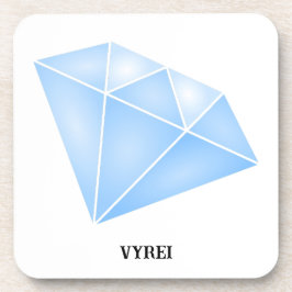 Posavasos Carro de brillantes diamantes azules