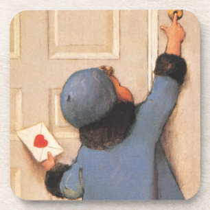 Posavasos Carta de amor vintage de Jessie Willcox Smith