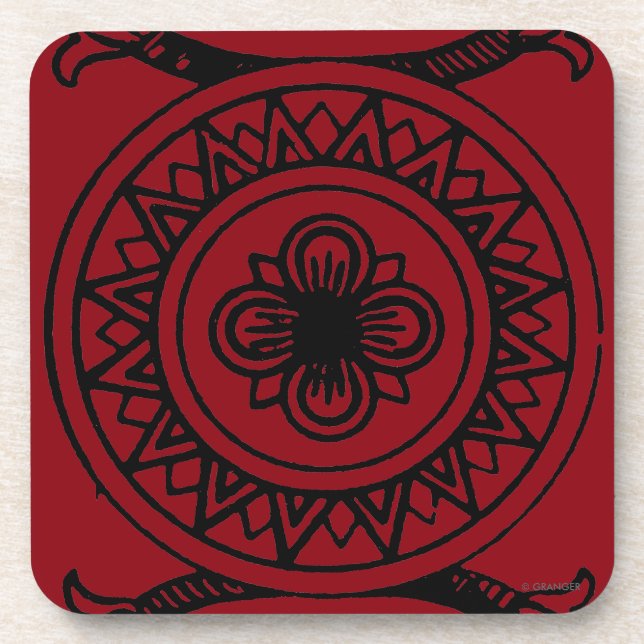 Posavasos Carta de tarot: As de peniques (Frente)