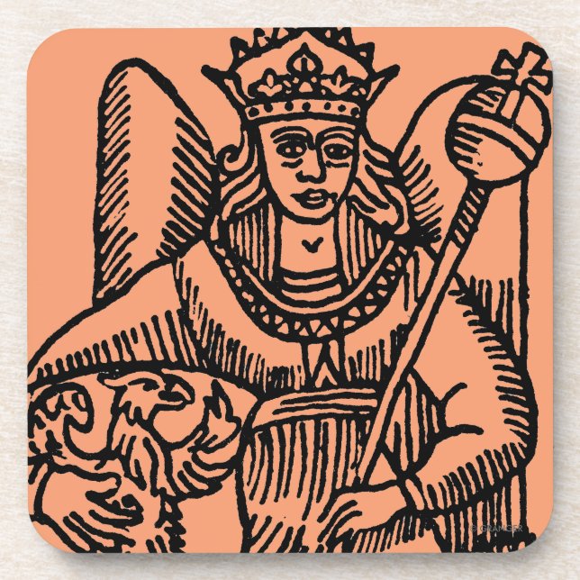 Posavasos Carta de tarot: La emperatriz (Frente)