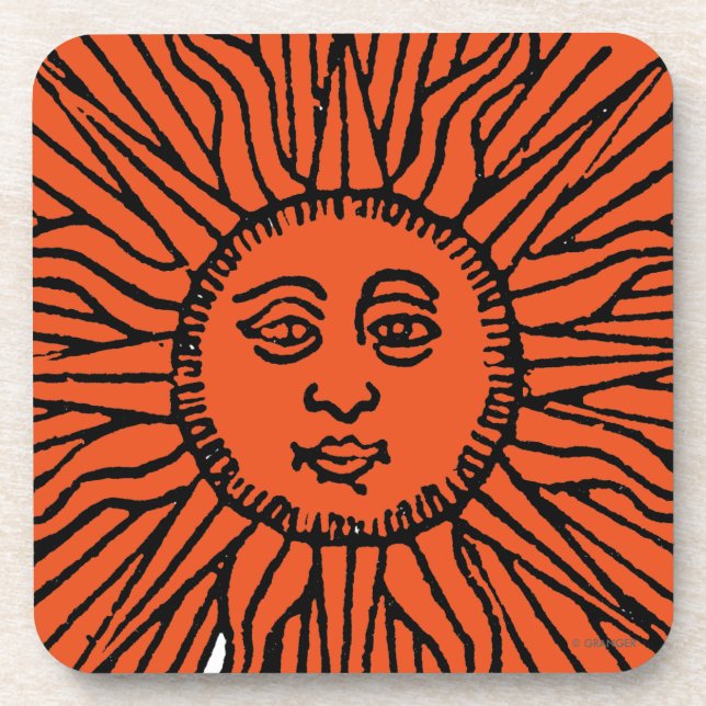 Posavasos Carta de tarot: The Sun (Frente)