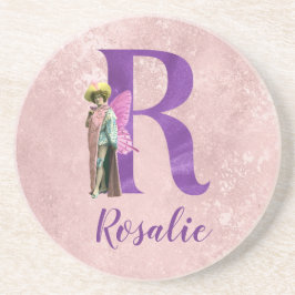 Posavasos Carta ilustrada de Campy Purple Shimmer R