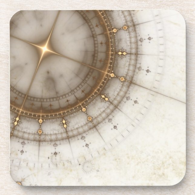 Posavasos Carta náutica antigua, Grunge (Frente)