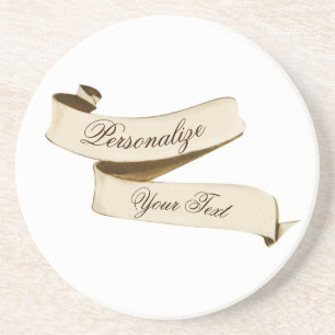 Posavasos Cartel de la vieja escuela retro de personalizable