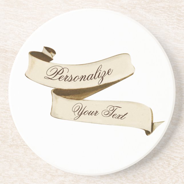 Posavasos Cartel de la vieja escuela retro de personalizable (Frente)