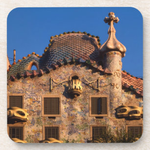 Posavasos Casa Batilo, Arquitectura de Gaudi, Barcelona,
