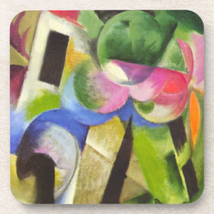 Posavasos Casa con Árboles por Franz Marc, Arte Antiguo Refi
