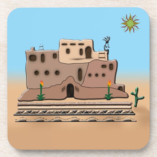 Posavasos Casa de arcilla (Frente)