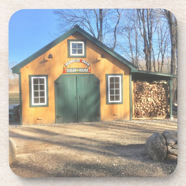 Posavasos Casa De Azúcar De Maple En Parmelee Farm (Frente)