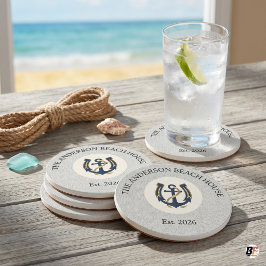 Posavasos Casa de Playa Náutica Personalizada
