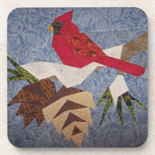 Posavasos Casas de montaña - Cardenal de la vida salvaje