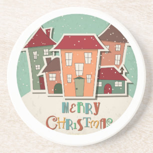 Posavasos Casas de navidades diseñan galerías de vacaciones