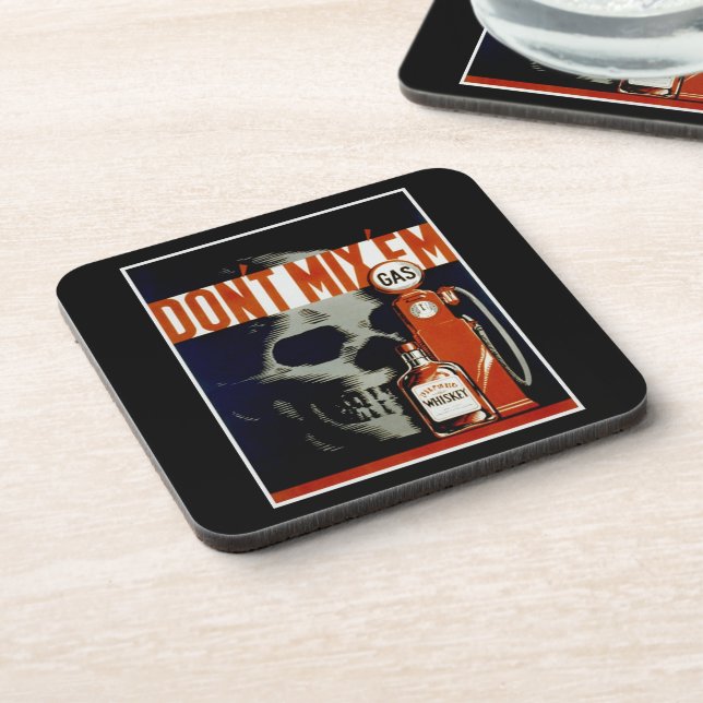 Posavasos Casas de vintage "No mezcles ‘Em’ (Lado Izquierdo)