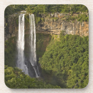 Posavasos Cascada de Chamarel-la más alta de Mauricio, sobre