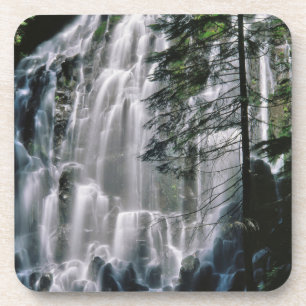 Posavasos Cascada en bosque, Oregón
