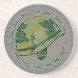 Posavasos Casco de guerra militar