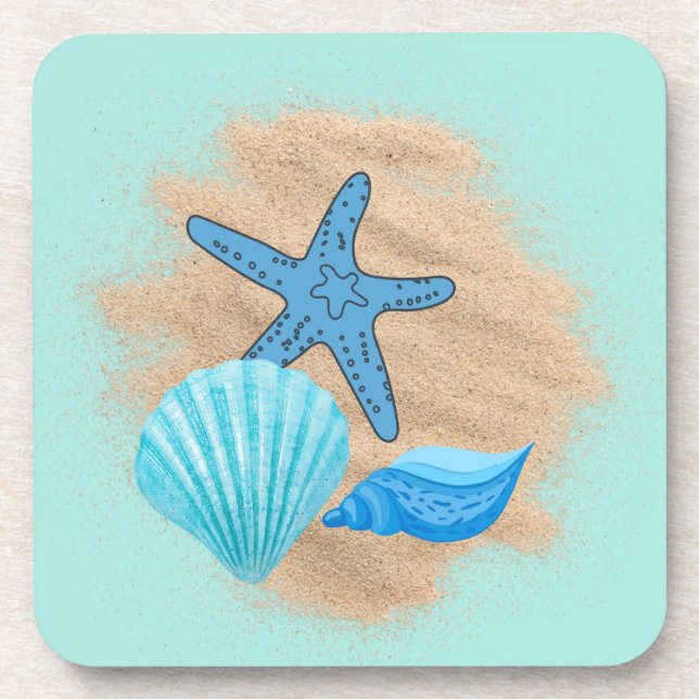 Posavasos Cascos de mar en una montaña (Frente)