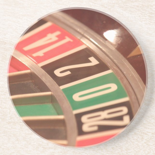 Posavasos Casino Gambling Roulette Wheel Vintage Retro Style (Frente)