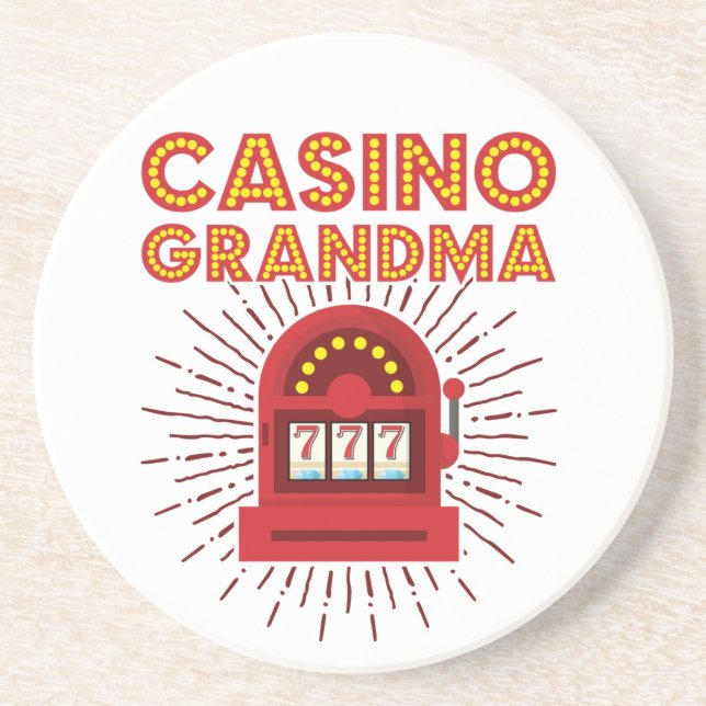Posavasos Casino Grandma Slot Machine Gambling Abuela (Frente)