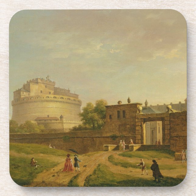 Posavasos Castel Sant'Angelo, Roma, 1776 (aceite en lona) (Frente)