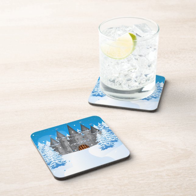 Posavasos castillo de cola blanca Winter (Lado Derecho)