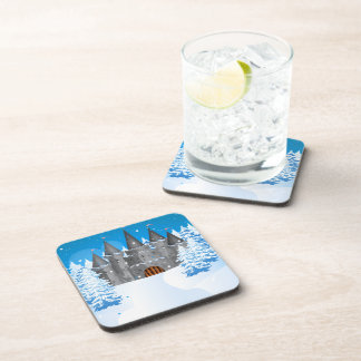 Posavasos castillo de cuento de hadas Invierno