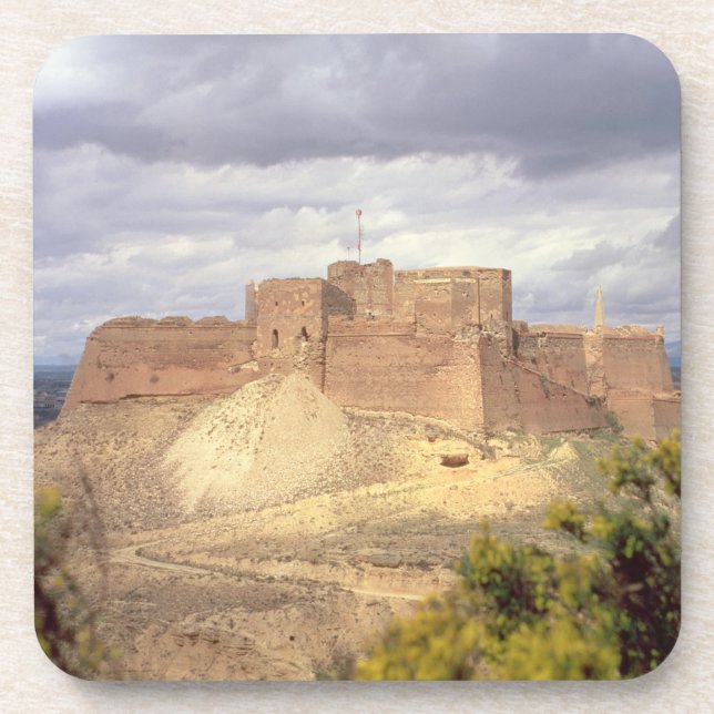 Posavasos Castillo de Monzon, donde rey James pasó su (Frente)