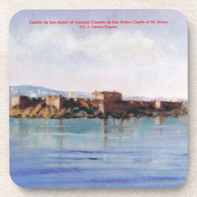 Posavasos Castillo de San Antón (A Coruña) (Frente)